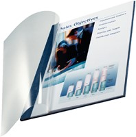 Inbindomslag Leitz 3.5mm zachte kaft blauw 10 stuks-1