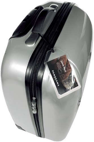 Label bagage Djois 3L 11120 72x123mm met nylonkoord transparant 10 stuks-2