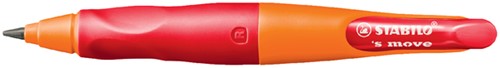 Vulpotlood STABILO Easyergo HB 3.15mm rechts oranje/rd slijper blister-2