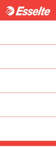 Rug-insteekkaart Esselte smal 30x158mm wit 100 stuks