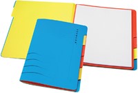 Sorteermap Secolor sixtab 6 tabbladen 100% gerecycled karton 250 gr blauw