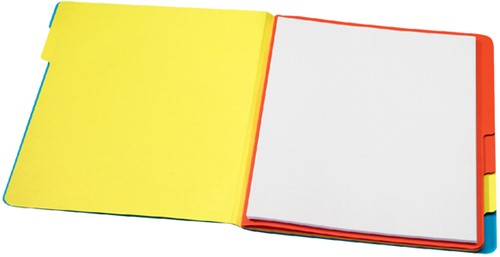 Sorteermap Secolor sixtab 6 tabbladen 100% gerecycled karton 250 gr blauw-2