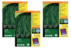 Recycled etiketten voor printers