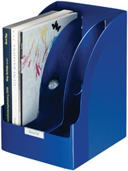 Tijdschriftcassette Leitz plus jumbo blauw