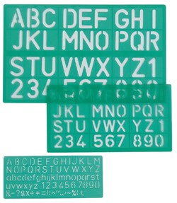 Letter- en cijfersjablonen