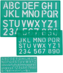 Letter- en cijfersjablonen