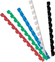 Bindrug GBC 6mm 21rings A4 blauw 100 stuks-1