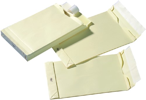 Envelop Quantore monsterzak 262x371x38mm zelfklevend creme 125 stuks-3