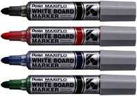 Whiteboardmarker Pentel MWL5M Maxiflo rond 3mm rood-3