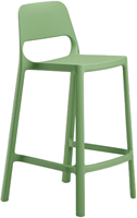 Kasper  kunststof barkruk  - Groen(VE SC) - Zithoogte 65cm
