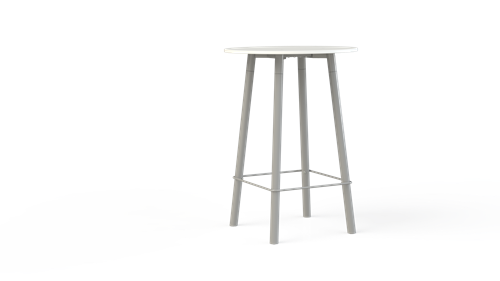 VERGADERTAFEL CORNER ROND 80 CM HOOG 110 CM