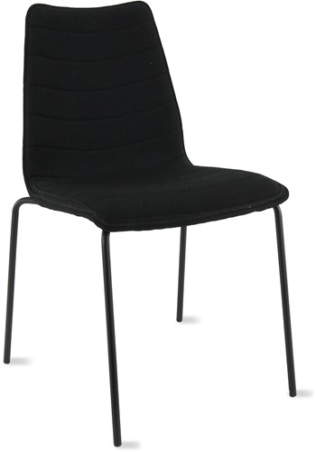 XCELLENCE VERGADERSTOEL F40 stof mirage zwart