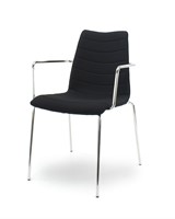 XCELLENCE VERGADERSTOEL F45 stof mirage zwart