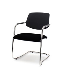 XCELLENCE VERGADERSTOEL F55 stof Mirage zwart 651