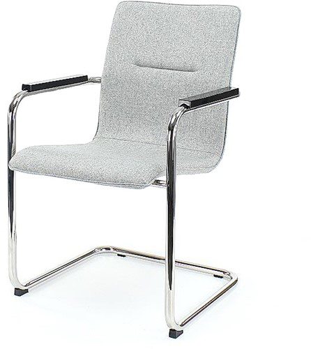 XCELLENCE VERGADERSTOEL F60 stof Mirage zwart 651-3