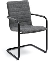 Design sledestoel in Society stof - GRAPHITE 66