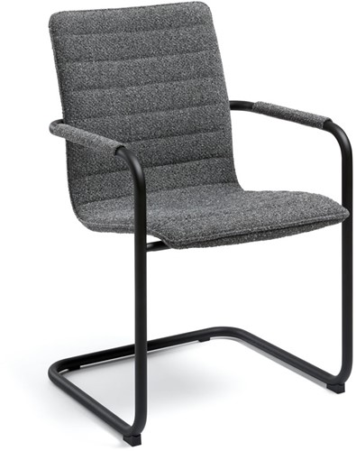 Design sledestoel in Society stof - GRAPHITE 66