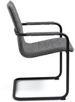Design sledestoel in Society stof - GRAPHITE 66-2
