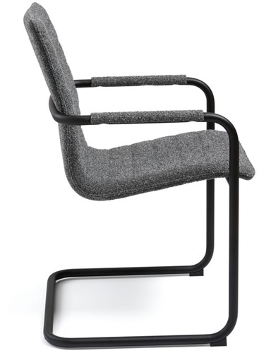 Design sledestoel in Society stof - GRAPHITE 66-2