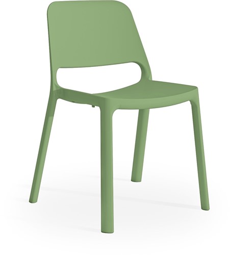Kasper  kunststof school/ kantine stoel - Groen(VE SC)
