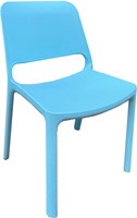 Kasper  kunststof school/ kantine stoel - Lichtblauw(BL EJ)