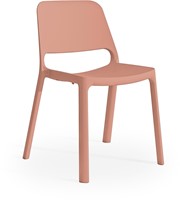 Kasper  kunststof school/ kantine stoel - Poeder Roze(PR)