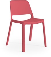 Kasper  kunststof school/ kantine stoel - Rood(RO)