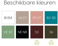 Pillow vierpoot stoel met gerecyclede kuip - zwart - Wit(BI)-3
