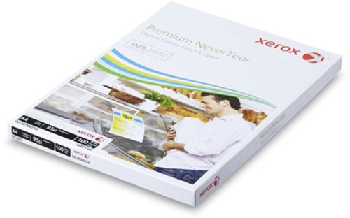Xerox  Premium NeverTear Synthetic mat wit glad polyester wit A4 365gr 100vel
