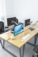 Hygiënescherm tbv monitorarm