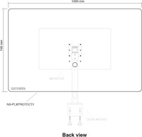 Hygiënescherm tbv monitorarm-3