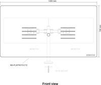 Hygiënescherm tbv dubbelemonitorarm-2