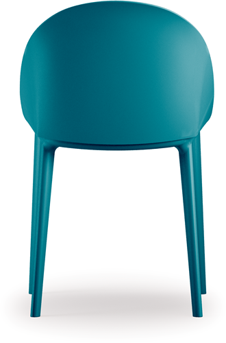 Pillow vierpoot stoel met gerecyclede kuip - zelfde kleur als kuip - Blauw groen(BV)-2
