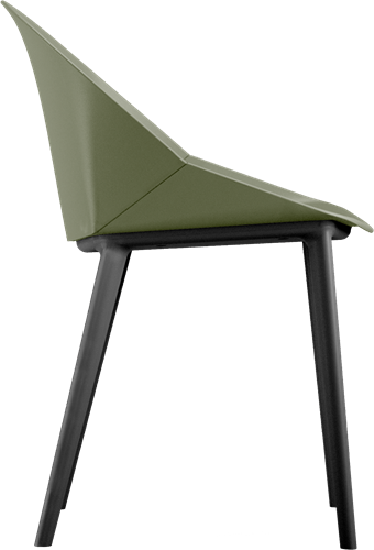 Pillow vierpoot stoel met gerecyclede kuip-2